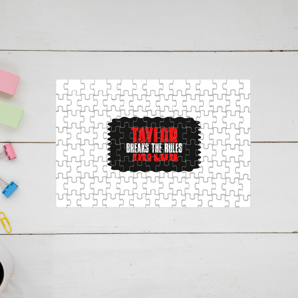 Jigsaw Puzzle | 120 Pieces A4 Size | Recycled Paper Semi-Gloss Finish | Engaging Entertainment Brain Booster | Unisex All Ages | Personalized | Bold | Individuality | Rebellion | Everyday | Assertive - front - mockup 1