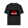 Male Standard Crew T-Shirt | Regular Fit | 100% Cotton (180 GSM) | DTG Print | Durable & Comfortable | Adult | Personalized | DTG | Bold | Individuality | Rebellion | Everyday | Assertive - front - Black - mockup 1