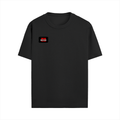 Male Standard Crew T-Shirt | Regular Fit | 100% Cotton (180 GSM) | DTG Print | Durable & Comfortable | Adult | Personalized | DTG | Bold | Individuality | Rebellion | Everyday | Assertive - left pocket - Black - mockup 5