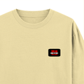 Oversized Standard T-Shirt | Unisex Relaxed Fit | 100% Super Combed Cotton DTG | Soft, Breathable & Durable | Adult | Personalized | DTG | Bold | Individuality | Rebellion | Everyday | Assertive - right pocket - Beige - mockup 4
