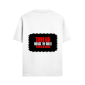 Male Standard Crew T-Shirt | Regular Fit | 100% Cotton DTF Print | Soft, Durable | Men | Personalized | DTF | Bold | Individuality | Rebellion | Everyday | Assertive - back - White - mockup 2