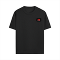 Male Standard Crew T-Shirt | Regular Fit | 100% Cotton DTF Print | Soft, Durable | Men | Personalized | DTF | Bold | Individuality | Rebellion | Everyday | Assertive - right pocket - Black - mockup 6