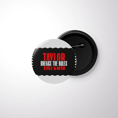 Pin Button Badge | Unisex | Glossy, Fade-Proof Print | Pin Attached, Rust-Free | Adults | Personalized | Bold | Individuality | Rebellion | Everyday | Assertive - front - White - mockup 1