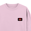 Oversized Standard T-Shirt | Unisex Oversized Fit | 180 GSM 100% Super Combed Cotton | DTF Print | Soft & Durable | Personalized | DTF | Bold | Individuality | Rebellion | Everyday | Assertive - right pocket - Light Baby Pink - mockup 4