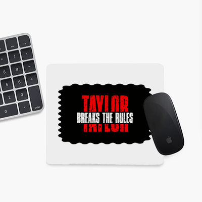 Mouse Pad | Unisex Adults | Sublimation Print | 3mm Thick, Skid-Proof, Fade-Proof | Personalized | Bold | Individuality | Rebellion | Everyday | Assertive - front - Square - White - mockup 1