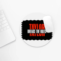 Mouse Pad | Unisex Adults | Sublimation Print | 3mm Thick, Skid-Proof, Fade-Proof | Personalized | Bold | Individuality | Rebellion | Everyday | Assertive - front_2 - Circle - White - mockup 2