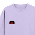 Oversized Classic T-Shirt | Unisex Oversized Fit | 100% Super-Combed Cotton | Pre-Shrunk & Ribbed Neck | Adults | Personalized | DTG | Bold | Individuality | Rebellion | Everyday | Assertive - left pocket - Lavender - mockup 3
