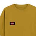 Oversized Classic T-Shirt | Unisex Oversized Fit | 100% Super-Combed Cotton | Pre-Shrunk & Ribbed Neck | Adults | Personalized | DTG | Bold | Individuality | Rebellion | Everyday | Assertive - left pocket - Mustard Yellow - mockup 3