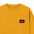 Oversized Classic T-Shirt | Unisex Oversized Fit | 100% Super-Combed Cotton | Pre-Shrunk & Ribbed Neck | Adults | Personalized | DTG | Bold | Individuality | Rebellion | Everyday | Assertive - right pocket - Golden Yellow - mockup 4