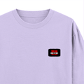 Oversized Classic T-Shirt | Unisex Oversized Fit | 100% Super-Combed Cotton | Pre-Shrunk & Ribbed Neck | Adults | Personalized | DTG | Bold | Individuality | Rebellion | Everyday | Assertive - right pocket - Lavender - mockup 4