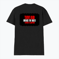 Male V Neck T-Shirt | Regular Fit | 180 GSM Bio-Washed Cotton | DTF Print | Double Stitched, Pre-Shrunk | Men | Personalized | DTF | Bold | Individuality | Rebellion | Everyday | Assertive - back - Black - mockup 2