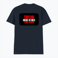 Male V Neck T-Shirt | Regular Fit | 180 GSM Bio-Washed Cotton | DTF Print | Double Stitched, Pre-Shrunk | Men | Personalized | DTF | Bold | Individuality | Rebellion | Everyday | Assertive - back - Navy Blue - mockup 2