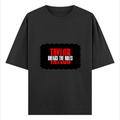 Oversized Classic T-Shirt | Unisex Fit | 100% Super-Combed Cotton | Pre-Shrunk, Double-Stitched | Adults | Personalized | DTF | Bold | Individuality | Rebellion | Everyday | Assertive - front - Black - mockup 1