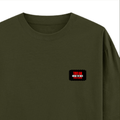 Oversized Classic T-Shirt | Unisex Fit | 100% Super-Combed Cotton | Pre-Shrunk, Double-Stitched | Adults | Personalized | DTF | Bold | Individuality | Rebellion | Everyday | Assertive - right pocket - Olive Green - mockup 4