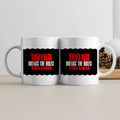 White Coffee Mug | 11 oz Unisex | Premium Ceramic Sublimation | Fade-Proof Glossy Finish | For Him & Her | Personalized | Bold | Individuality | Rebellion | Everyday | Assertive - front - White - mockup 1