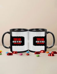 Black Coffee Mug | 11 oz Unisex | Ceramic Sublimation | Fade-Proof Glossy Finish | Personalized | Bold | Individuality | Rebellion | Everyday | Assertive