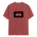 Classic Crew T-Shirt | Men's Regular Fit | 180 GSM Bio-Washed Cotton | DTG Print Ready | Double-Stitched & Ribbed Neck | Personalized | DTG | Bold | Individuality | Rebellion | Everyday | Assertive - back - Coral - mockup 2