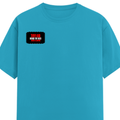 Female Classic Crew T-Shirt | Women's Regular Fit | 180 GSM Bio-Washed Cotton | Double Stitched, Pre-Shrunk | Personalized | DTG | Bold | Individuality | Rebellion | Everyday | Assertive - right pocket - SkyBlue - mockup 4