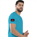 Female Classic Crew T-Shirt | Women's Regular Fit | 180 GSM Bio-Washed Cotton | Double Stitched, Pre-Shrunk | Personalized | DTG | Bold | Individuality | Rebellion | Everyday | Assertive - right sleeve - SkyBlue - mockup 6