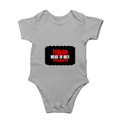 Rompers | Regular Fit Baby & Toddler | Bio-Washed Cotton | Double Stitched, Pre-Shrunk | Unisex | Personalized | DTG | Bold | Individuality | Rebellion | Everyday | Assertive - front - Grey Melange - mockup 1