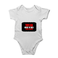 Rompers | Regular Fit Baby & Toddler | Bio-Washed Cotton | Double Stitched, Pre-Shrunk | Unisex | Personalized | DTG | Bold | Individuality | Rebellion | Everyday | Assertive - front - White - mockup 1