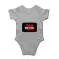 Rompers | Regular Fit Baby & Toddler | Bio-Washed Cotton | Double Stitched, Pre-Shrunk | Unisex | Personalized | DTG | Bold | Individuality | Rebellion | Everyday | Assertive - back - Grey Melange - mockup 2