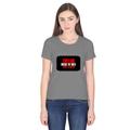 Women's Classic Crew T-Shirt | Regular Fit | 180 GSM Bio-Washed Cotton | DTF Print Ready | Double Stitched, Pre-Shrunk | Personalized | DTF | Bold | Individuality | Rebellion | Everyday | Assertive - front - Charcoal Melange - mockup 1