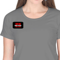 Women's Classic Crew T-Shirt | Regular Fit | 180 GSM Bio-Washed Cotton | DTF Print Ready | Double Stitched, Pre-Shrunk | Personalized | DTF | Bold | Individuality | Rebellion | Everyday | Assertive - right pocket - Charcoal Melange - mockup 4