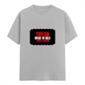 Men's Classic Crew T-Shirt | Regular Fit | 180 GSM Bio-Washed Cotton | DTF Print Ready | Pre-Shrunk, Durable | Personalized | DTF | Bold | Individuality | Rebellion | Everyday | Assertive - front - Grey Melange - mockup 1