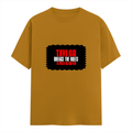 Men's Classic Crew T-Shirt | Regular Fit | 180 GSM Bio-Washed Cotton | DTF Print Ready | Pre-Shrunk, Durable | Personalized | DTF | Bold | Individuality | Rebellion | Everyday | Assertive - front - Mustard Yellow - mockup 1