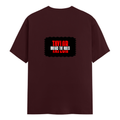 Men's Classic Crew T-Shirt | Regular Fit | 180 GSM Bio-Washed Cotton | DTF Print Ready | Pre-Shrunk, Durable | Personalized | DTF | Bold | Individuality | Rebellion | Everyday | Assertive - back - Maroon - mockup 2