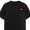 Men's Classic Crew T-Shirt | Regular Fit | 180 GSM Bio-Washed Cotton | DTF Print Ready | Pre-Shrunk, Durable | Personalized | DTF | Bold | Individuality | Rebellion | Everyday | Assertive - left pocket - Black - mockup 3