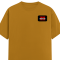 Men's Classic Crew T-Shirt | Regular Fit | 180 GSM Bio-Washed Cotton | DTF Print Ready | Pre-Shrunk, Durable | Personalized | DTF | Bold | Individuality | Rebellion | Everyday | Assertive - left pocket - Mustard Yellow - mockup 3