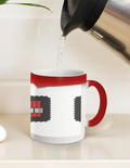 Magic Coffee Mug | 11 oz | Ceramic | Heat-Activated Design Reveal | Unisex | Personalized | Bold | Individuality | Rebellion | Everyday | Assertive - front_11oz Red - 11oz Red - mockup 1