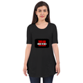 Female Maternity Dress | Regular Fit | DTG Print | Comfortable & Expressive | Unisex | Personalized | DTG | Bold | Individuality | Rebellion | Everyday | Assertive - front - Black - mockup 1