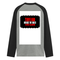 Male Raglan T-Shirt | Men's Regular Fit | 180 GSM Bio-Washed Cotton Blend | DTG Printed | Durable & Pre-Shrunk | Personalized | DTG | Bold | Individuality | Rebellion | Everyday | Assertive - back - mockup 2