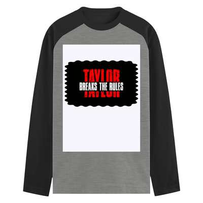 Male Raglan T-Shirt | Regular Fit Men's | 180 GSM Bio-Washed Cotton | DTF Print | Double Stitched Seams | Personalized | DTF | Bold | Individuality | Rebellion | Everyday | Assertive - front - mockup 1