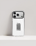 Hard Clear Case | iPhone | TPU Sides & PC Back | Detachable Camera Protector, Scratch-Proof | Unisex | Personalized | Typographic | Self-identity | Everyday | Assertive - front_17 Pro - 17 Pro - mockup 2