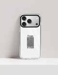 Hard Clear Case | iPhone | TPU Sides & PC Back | Detachable Camera Protector, Scratch-Proof | Unisex | Personalized | Typographic | Self-identity | Everyday | Assertive - front_17 Pro Max - 17 Pro Max - mockup 3