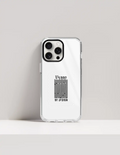 Hard Clear Case | iPhone | TPU Sides & PC Back | Detachable Camera Protector, Scratch-Proof | Unisex | Personalized | Typographic | Self-identity | Everyday | Assertive - front_15 Pro - 15 Pro - mockup 10