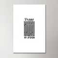 Acrylic Poster | 3mm Glossy Finish | UV Printed | Self-Adhesive Wall Mount | Unisex | Personalized | Typographic | Self-identity | Everyday | Assertive - front_2 - 16x24Inch - White - mockup 2
