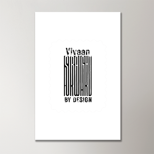 Acrylic Poster | 3mm Glossy Finish | UV Printed | Self-Adhesive Wall Mount | Unisex | Personalized | Typographic | Self-identity | Everyday | Assertive - front_2 - 16x24Inch - White - mockup 2