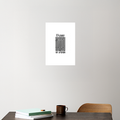 Acrylic Poster | 3mm Glossy Finish | UV Printed | Self-Adhesive Wall Mount | Unisex | Personalized | Typographic | Self-identity | Everyday | Assertive - front_6 - A4 Poster - White - mockup 6