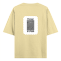 Oversized Standard T-Shirt | Unisex Relaxed Fit | 100% Super Combed Cotton DTG | Soft, Breathable & Durable | Adult | Personalized | DTG | Typographic | Self-identity | Everyday | Assertive - back - Beige - mockup 2