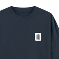 Oversized Standard T-Shirt | Unisex Relaxed Fit | 100% Super Combed Cotton DTG | Soft, Breathable & Durable | Adult | Personalized | DTG | Typographic | Self-identity | Everyday | Assertive - right pocket - Navy Blue - mockup 4