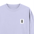 Oversized Standard T-Shirt | Unisex Oversized Fit | 180 GSM 100% Super Combed Cotton | DTF Print | Soft & Durable | Personalized | DTF | Typographic | Self-identity | Everyday | Assertive - right pocket - Lavender - mockup 4