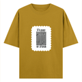 Oversized Classic T-Shirt | Unisex Oversized Fit | 100% Super-Combed Cotton | Pre-Shrunk & Ribbed Neck | Adults | Personalized | DTG | Typographic | Self-identity | Everyday | Assertive - front - Mustard Yellow - mockup 1