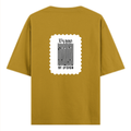 Oversized Classic T-Shirt | Unisex Oversized Fit | 100% Super-Combed Cotton | Pre-Shrunk & Ribbed Neck | Adults | Personalized | DTG | Typographic | Self-identity | Everyday | Assertive - back - Mustard Yellow - mockup 2