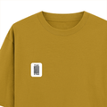 Oversized Classic T-Shirt | Unisex Oversized Fit | 100% Super-Combed Cotton | Pre-Shrunk & Ribbed Neck | Adults | Personalized | DTG | Typographic | Self-identity | Everyday | Assertive - left pocket - Mustard Yellow - mockup 3