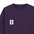 Oversized Classic T-Shirt | Unisex Oversized Fit | 100% Super-Combed Cotton | Pre-Shrunk & Ribbed Neck | Adults | Personalized | DTG | Typographic | Self-identity | Everyday | Assertive - left pocket - Purple - mockup 3